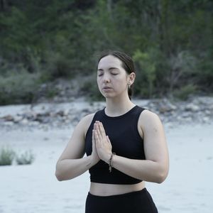 Portrait of yoga practitioner Snizhana Humeniuk